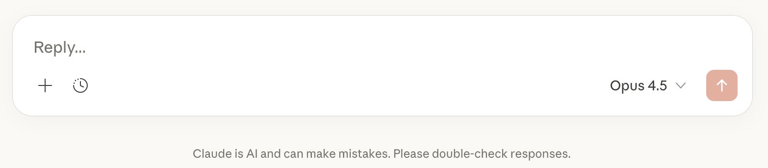 Claude disclaimer